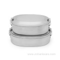 Oval Adult And Kids Stainless Steel Bento Box